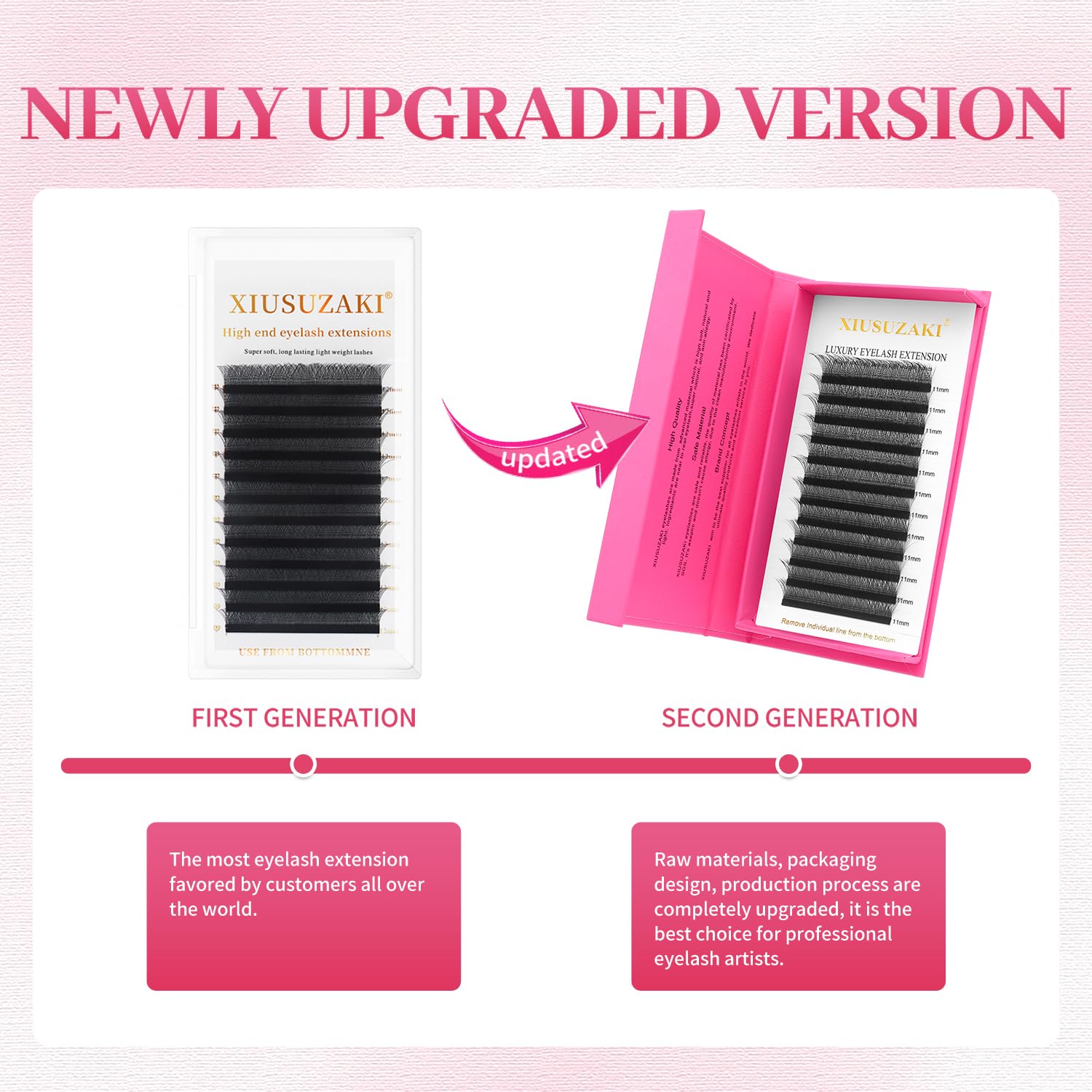 XIUSUZAKI professional salon-ready lashes for consistent results