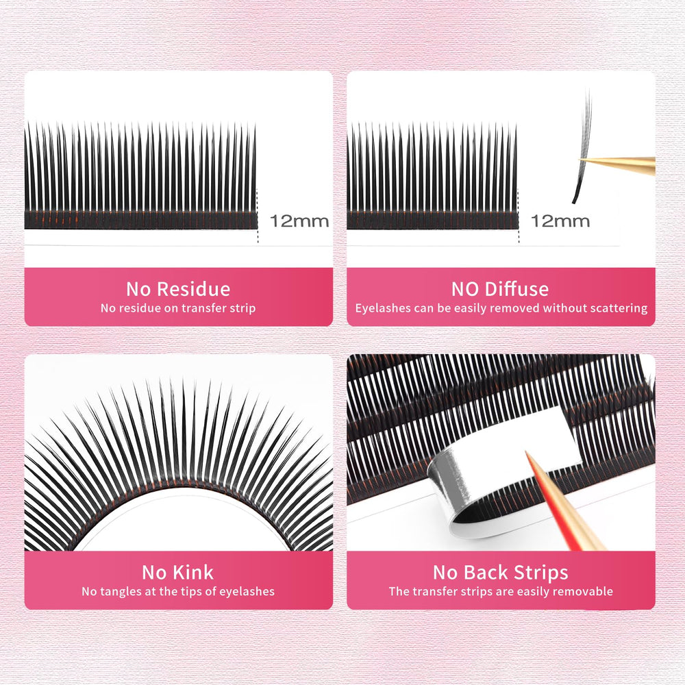 XIUSUZAKI soft natural volume lashes with feather light feel