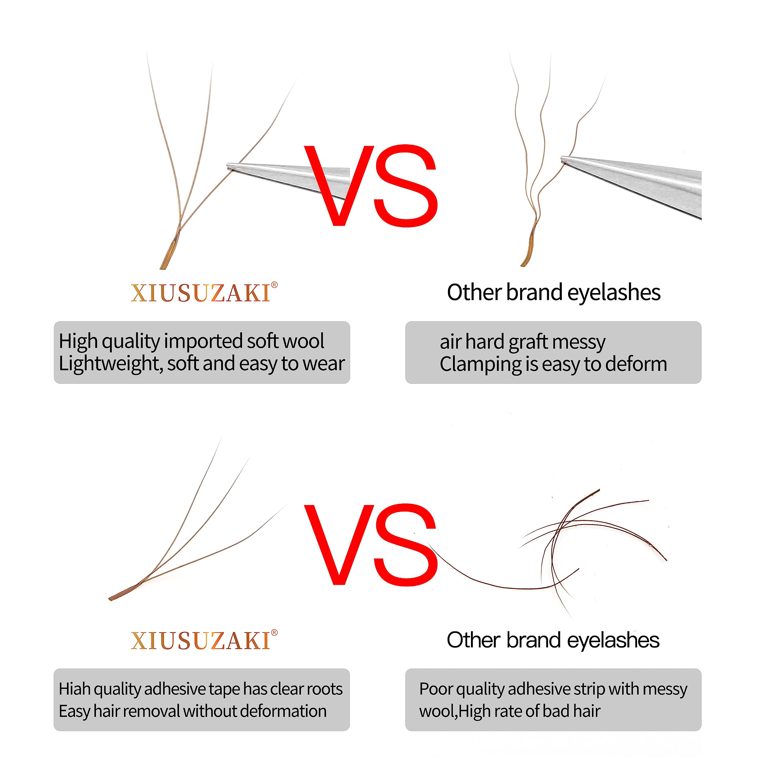 XIUSUZAKI W premium material feels light and natural.