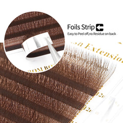 XIUSUZAKI W foil-backed lashes transfer with no residue.