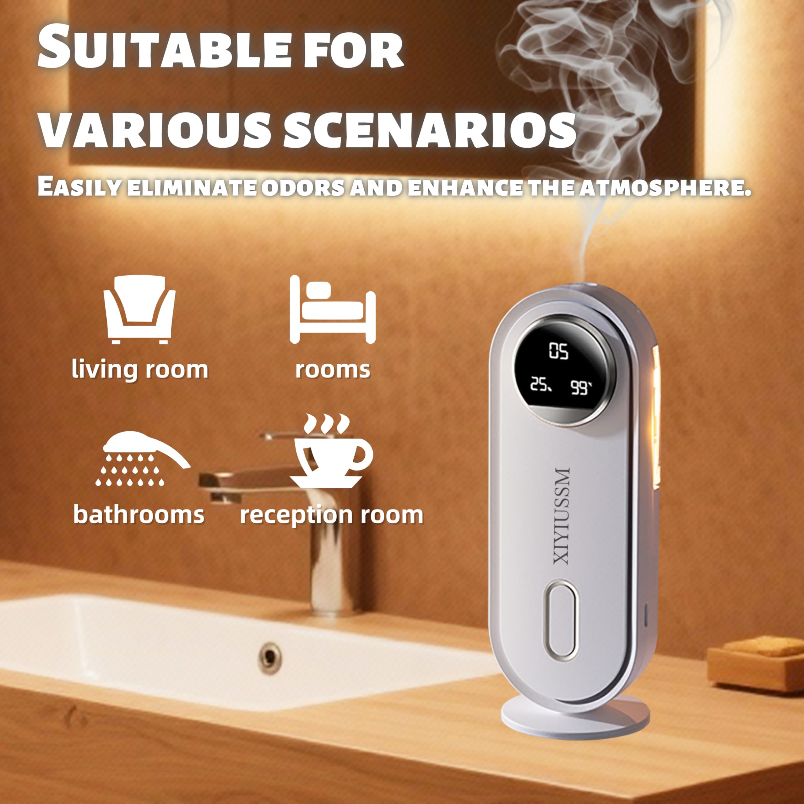 Rechargeable 1800mAh battery label on XIYIUSSM diffuser