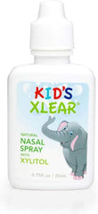 Xlear spray-mist action capture hinting at quick gentle nasal relief