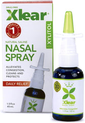 Xlear natural nasal spray 3-pack bottle-front for convenient multi-pack use