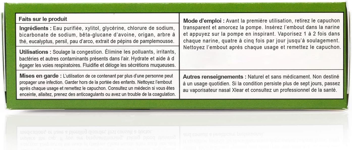 Close-up of Xlear Rescue pump for easy, clean nasal administration.