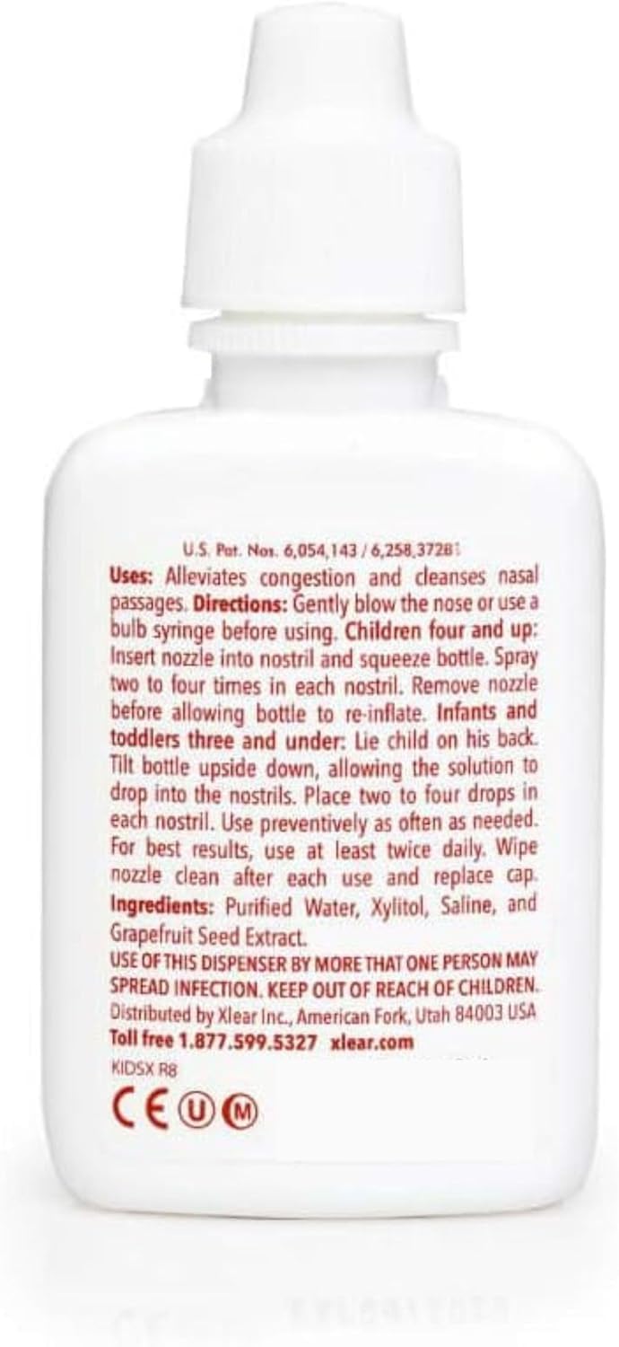 Xlear xylitol formula closeup shows anti-adhesion benefits for nasal tissue