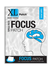 XLPATCH Focus Plus patch applied on skin