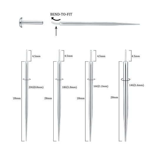 Xpircn piercing taper kit assembled in a clear box for easy at-home use