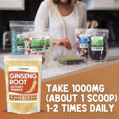 Serving suggestions: ginseng powder in a shake