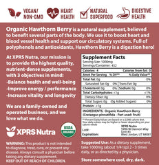 XPRS Nutra Hawthorn Berry Powder product label