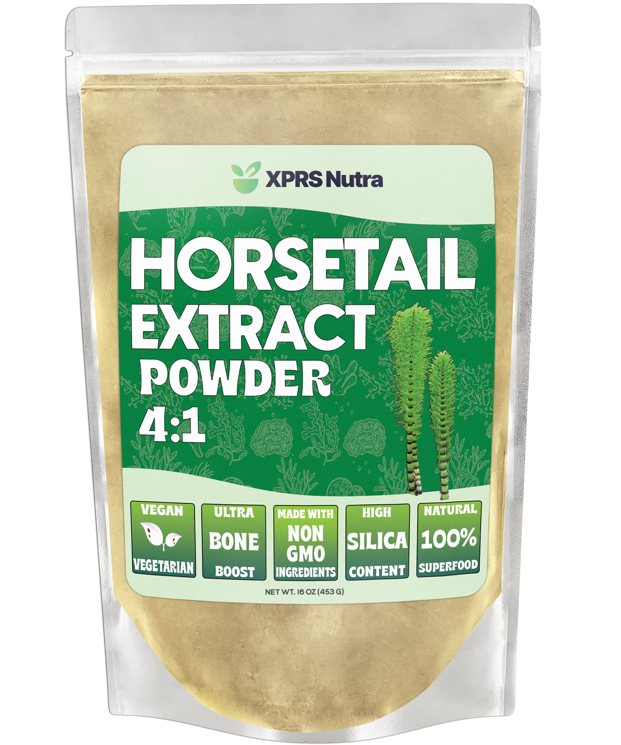 XPRS Nutra Horsetail Extract Powder 16oz container