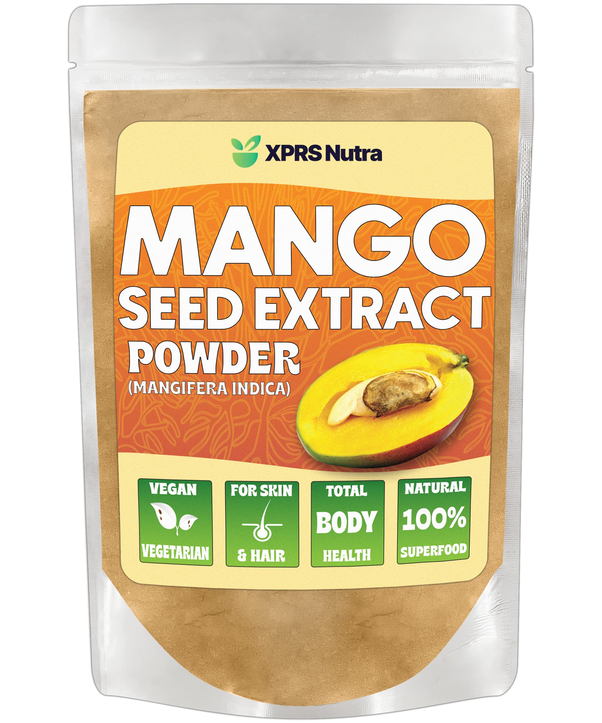 XPRS Nutra Mango Seed Extract Powder bottle and packaging