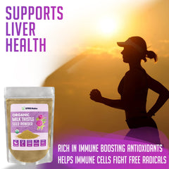 Milk thistle seeds and powder with diet benefits