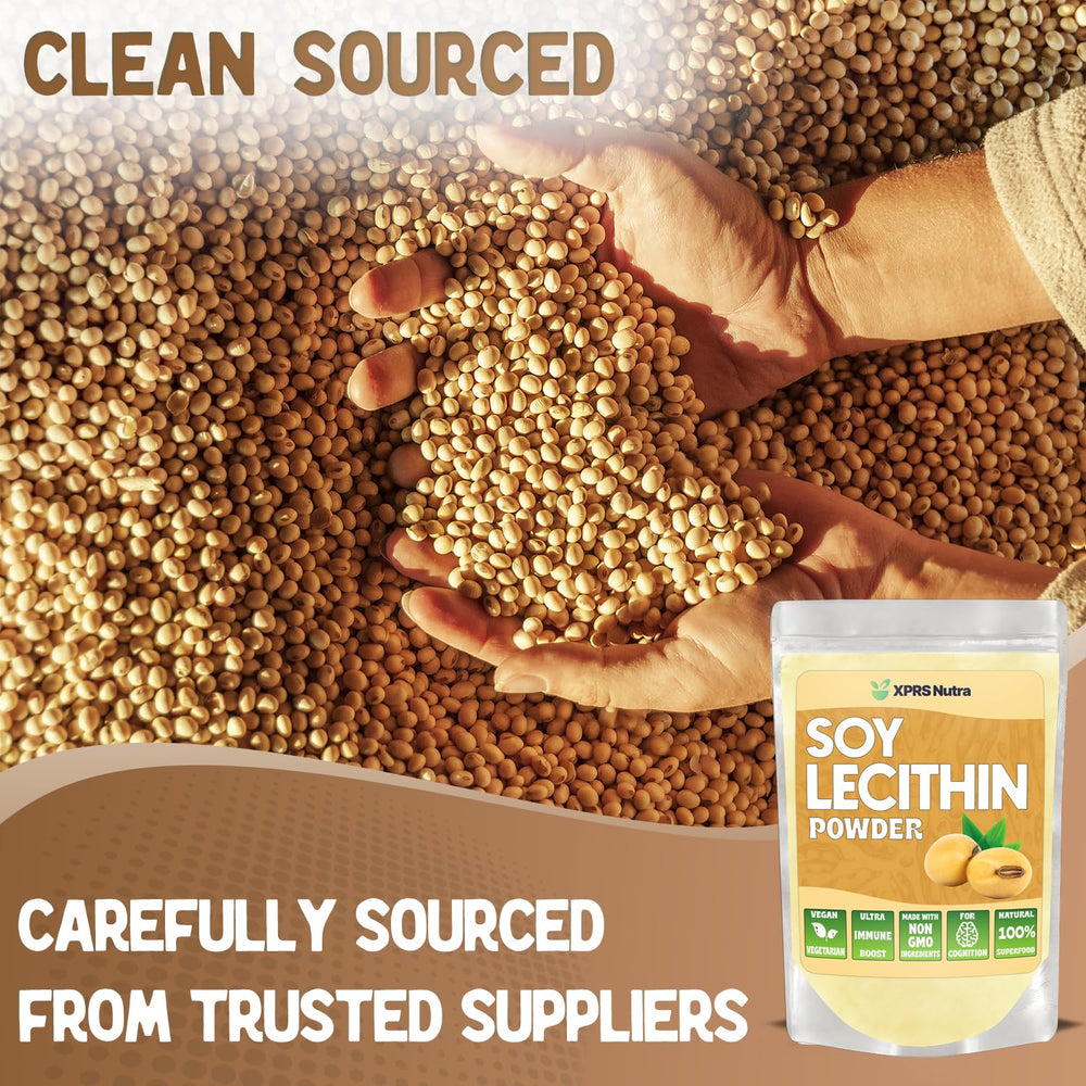 XPRS Nutra Soy Lecithin Powder packaging box and container