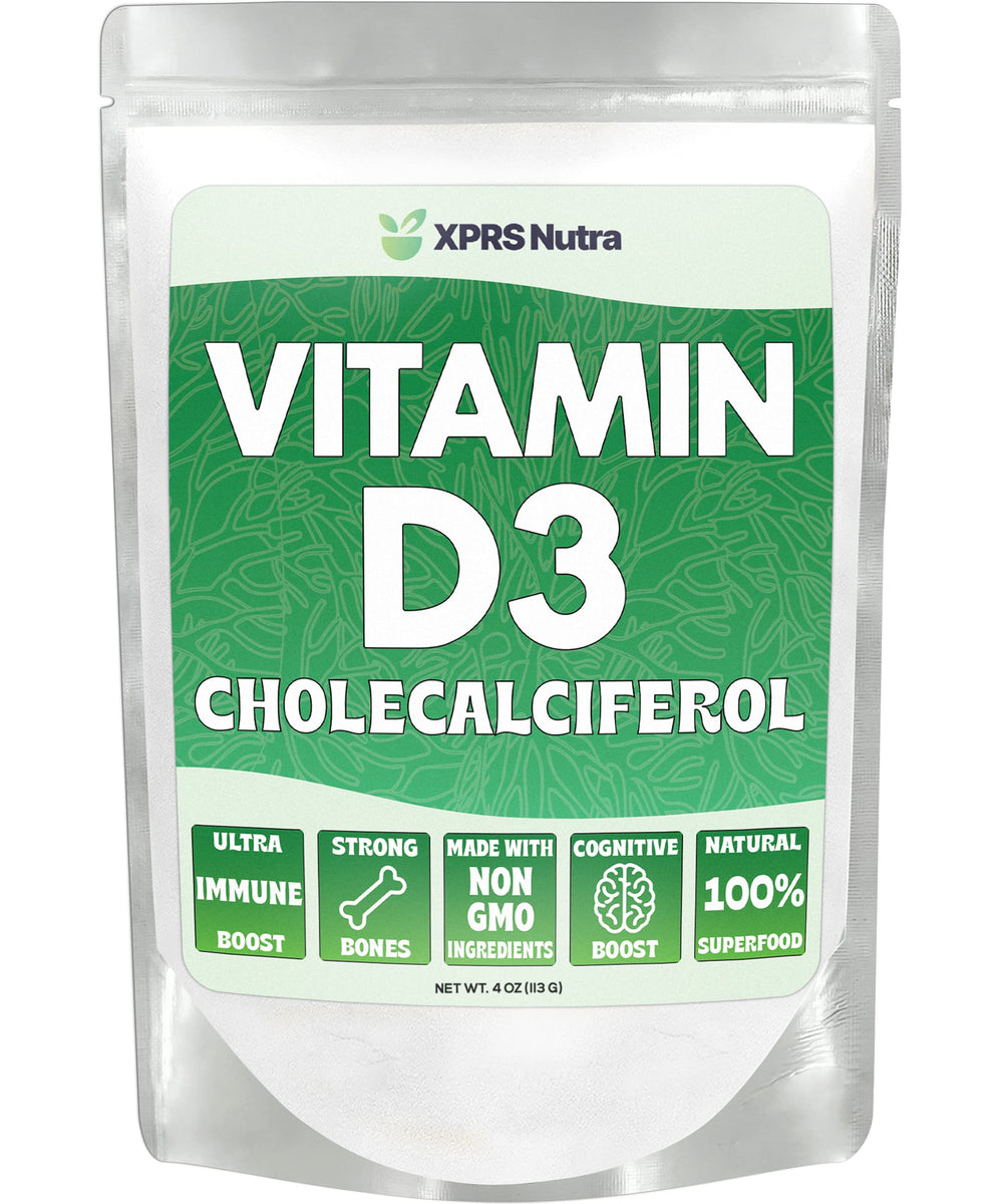 XPRS Nutra Vitamin D3 Powder unflavored 4 oz jar
