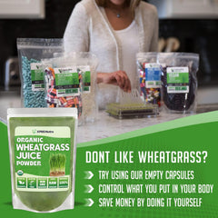 Packaging of XPRS Nutra Organic Wheatgrass Juice Powder