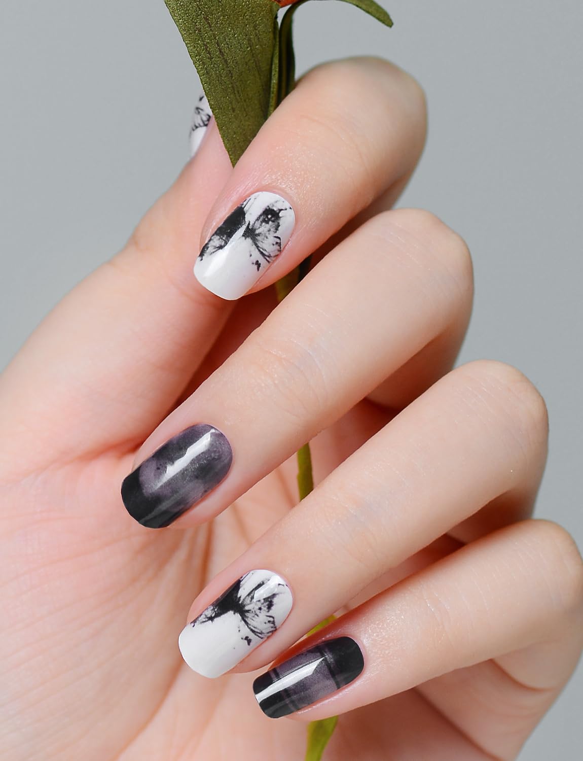 XT nail wraps in nude pink for a subtle everyday look.
