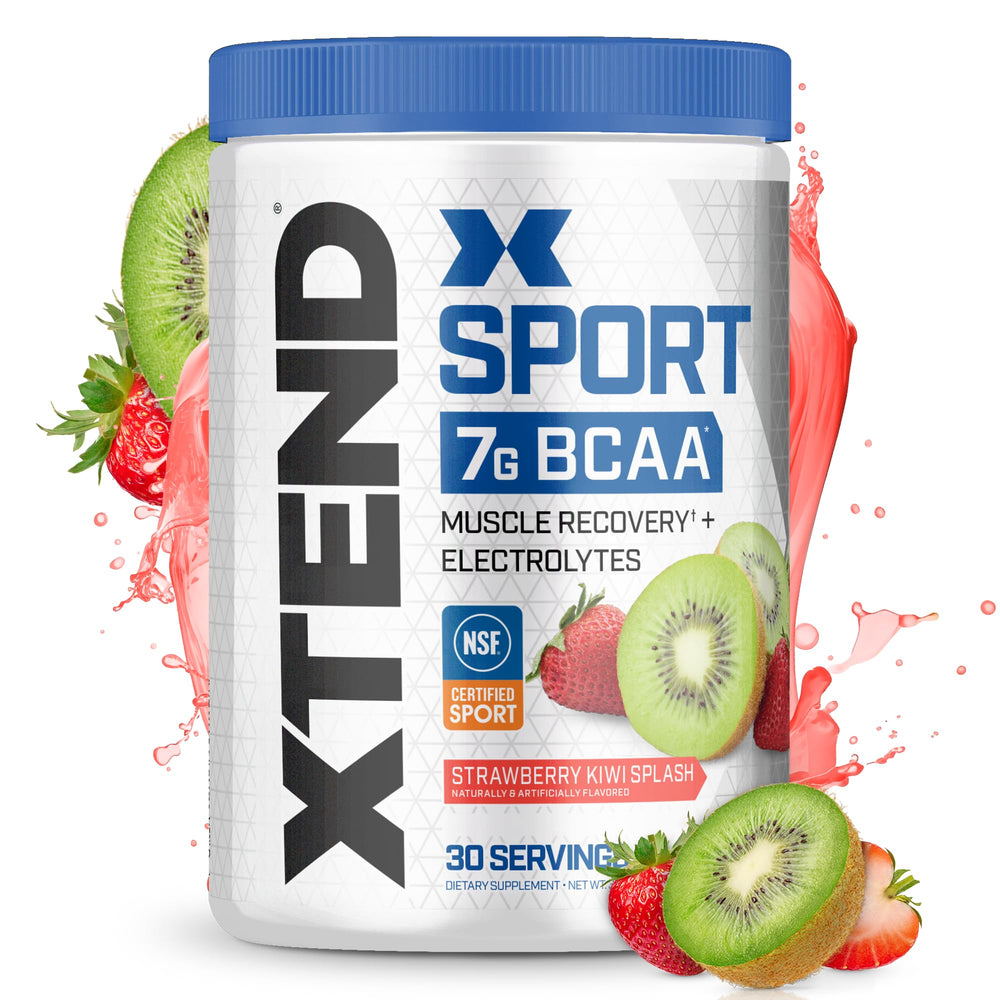XTEND Sport BCAA Powder Strawberry Kiwi Splash tub