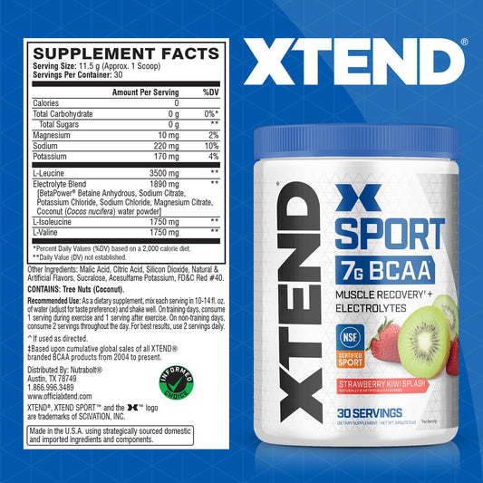 Close-up of XTEND BCAA Powder scoop