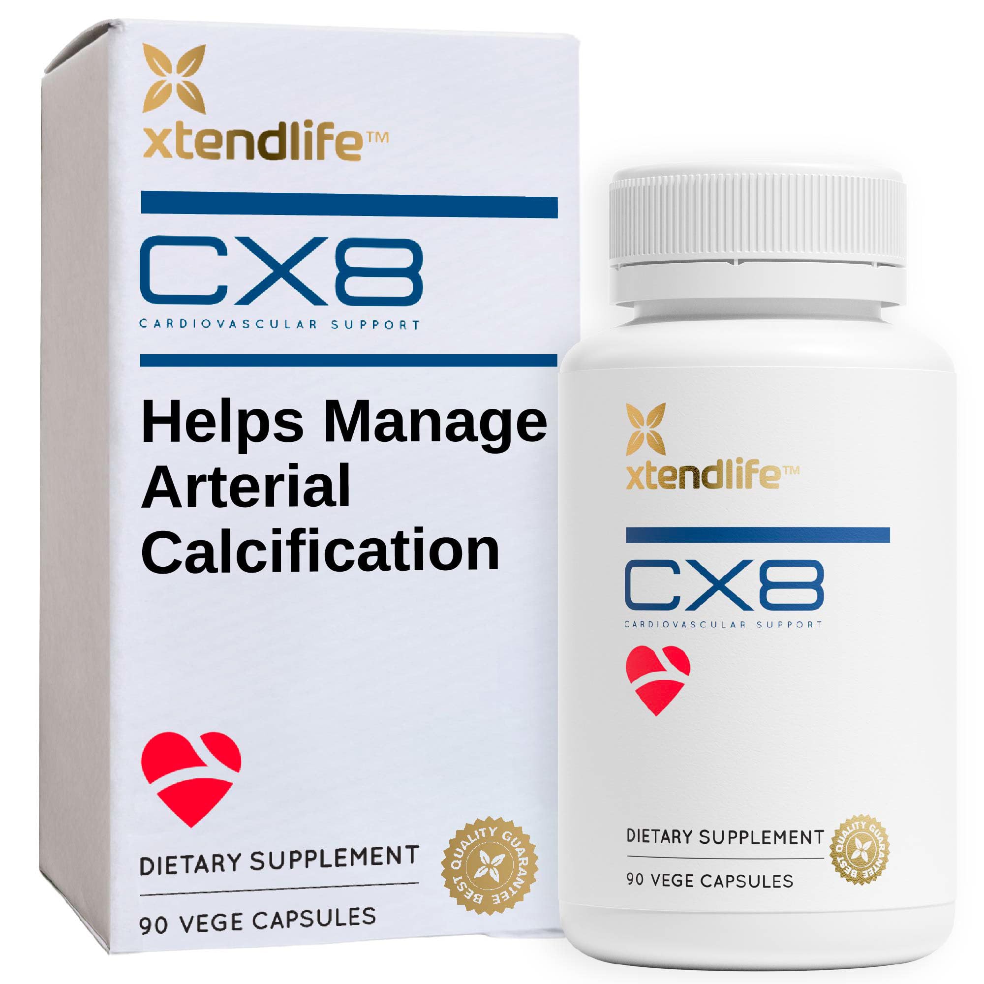 Xtendlife CX8 heart health supplement bottle for 30-day supply