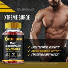 Xtreme Surge Gummies nutrition facts panel