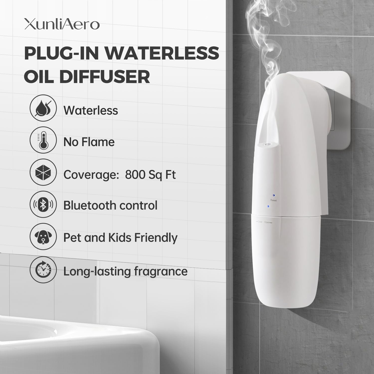 Nano mist diffusion covering 800 sq ft illustration
