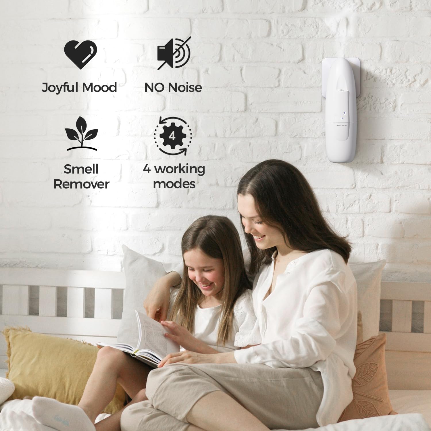 Plug-in wall-mount diffuser with easy installation