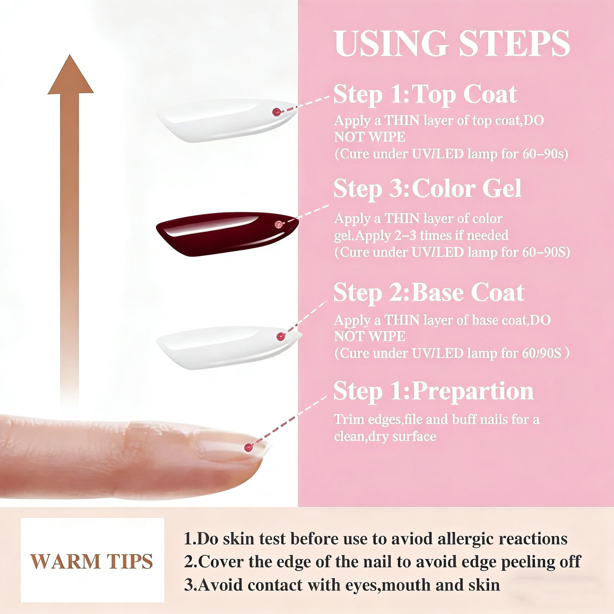 XunmotorYao six-color gel nail polish set offering versatile shade options.