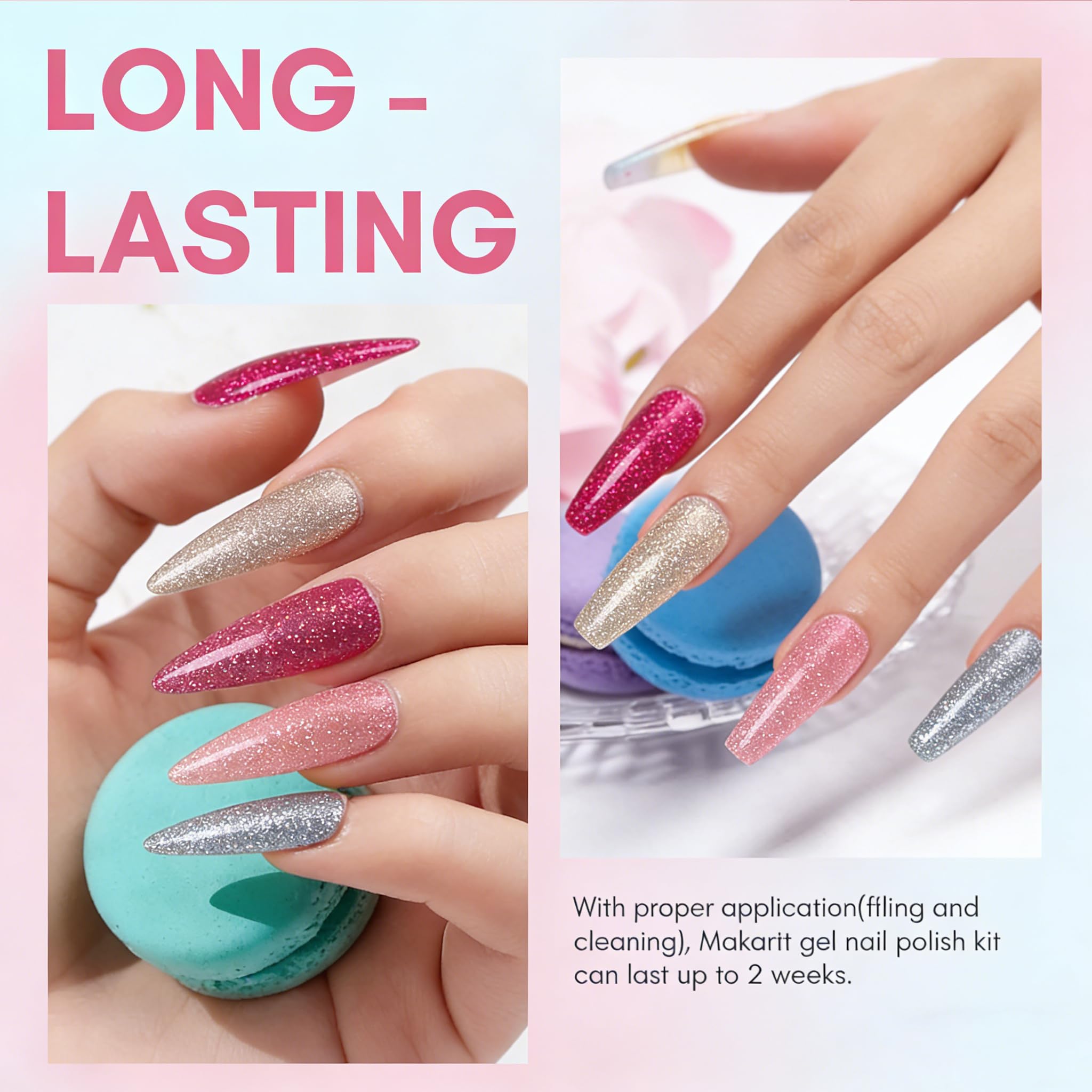XunmotorYao gel nail polish set pearl finish adds soft elegance to nails.