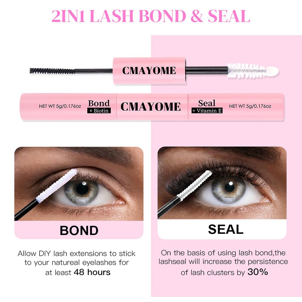 XVYLFZNP lash clusters 40D-60D close-up, versatile for various styles.