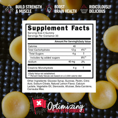 Serving size for Xwerks Build Creatine Gummies