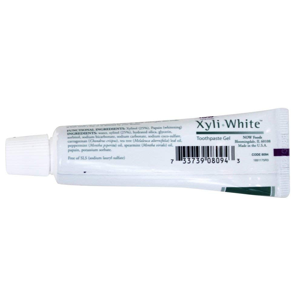 NOW Foods XyliWhite packaging with 1 oz tube