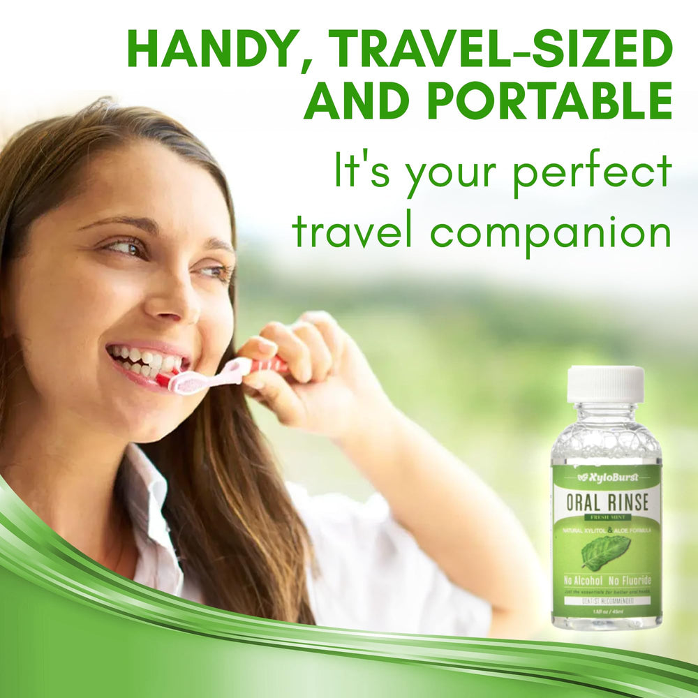 60-second rinse action with Xyloburst mouthwash