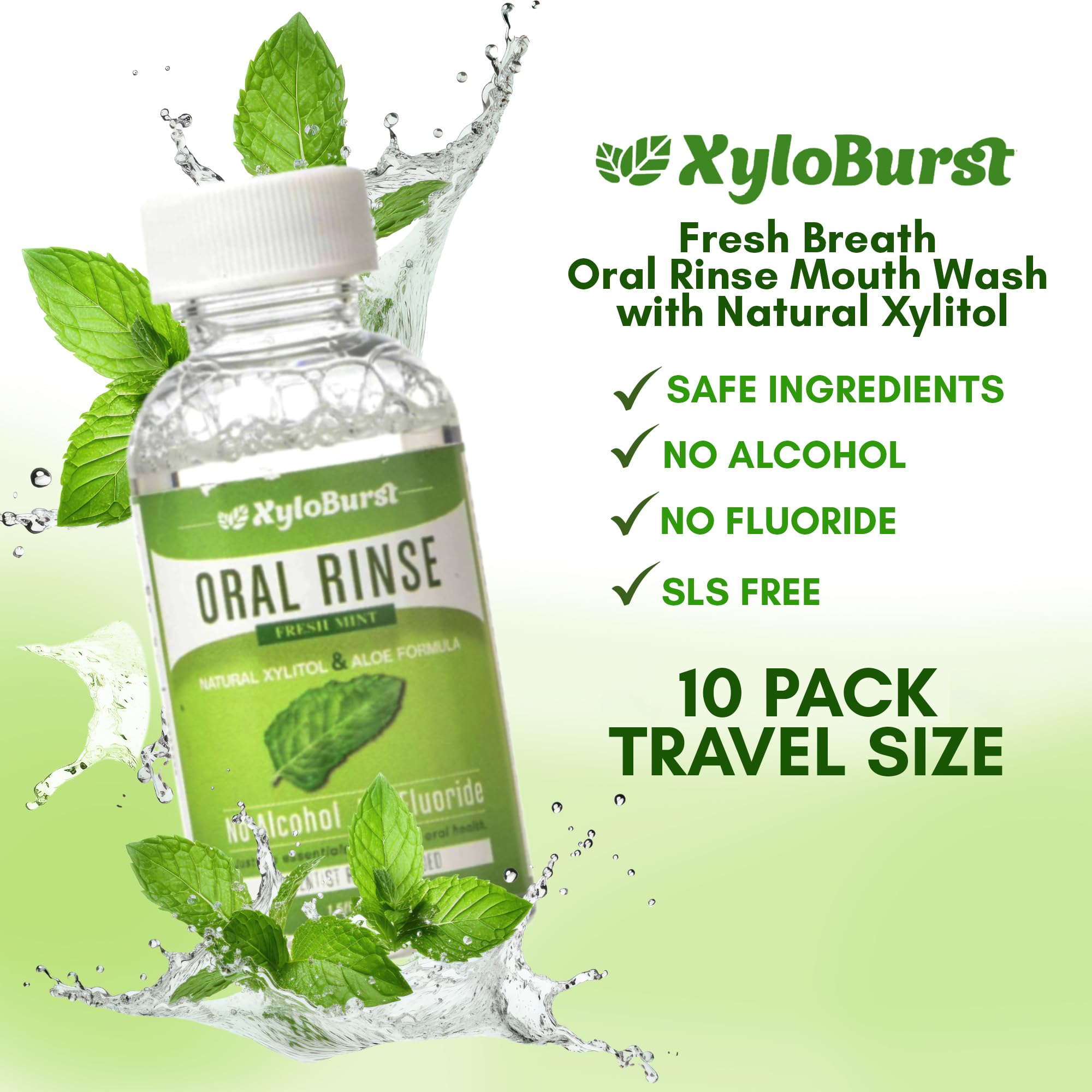 Fresh breath after using Xyloburst mouthwash