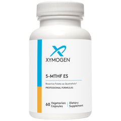 XYMOGEN 5-MTHF ES bottle front view with label
