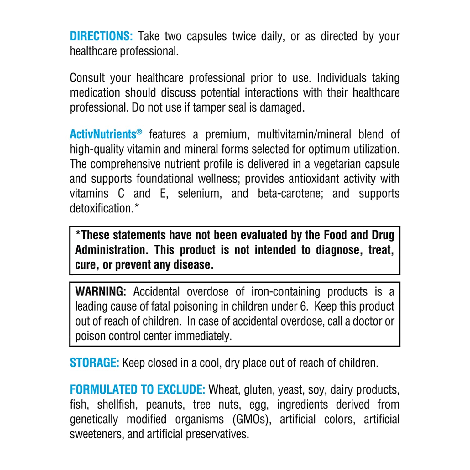 Icons for antioxidants vitamins C and E, selenium, and beta-carotene
