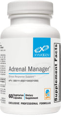 XYMOGEN Adrenal Manager bottle label