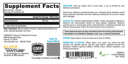 XYMOGEN Berberine ES-5 packaging front