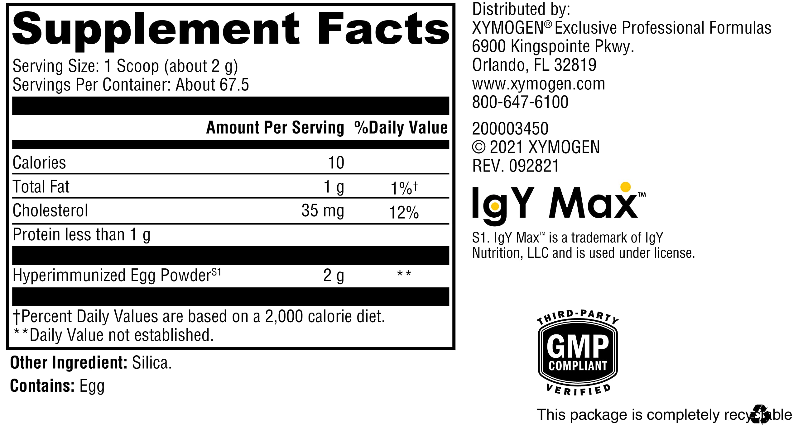 XYMOGEN IG 26 DF Powder usage directions