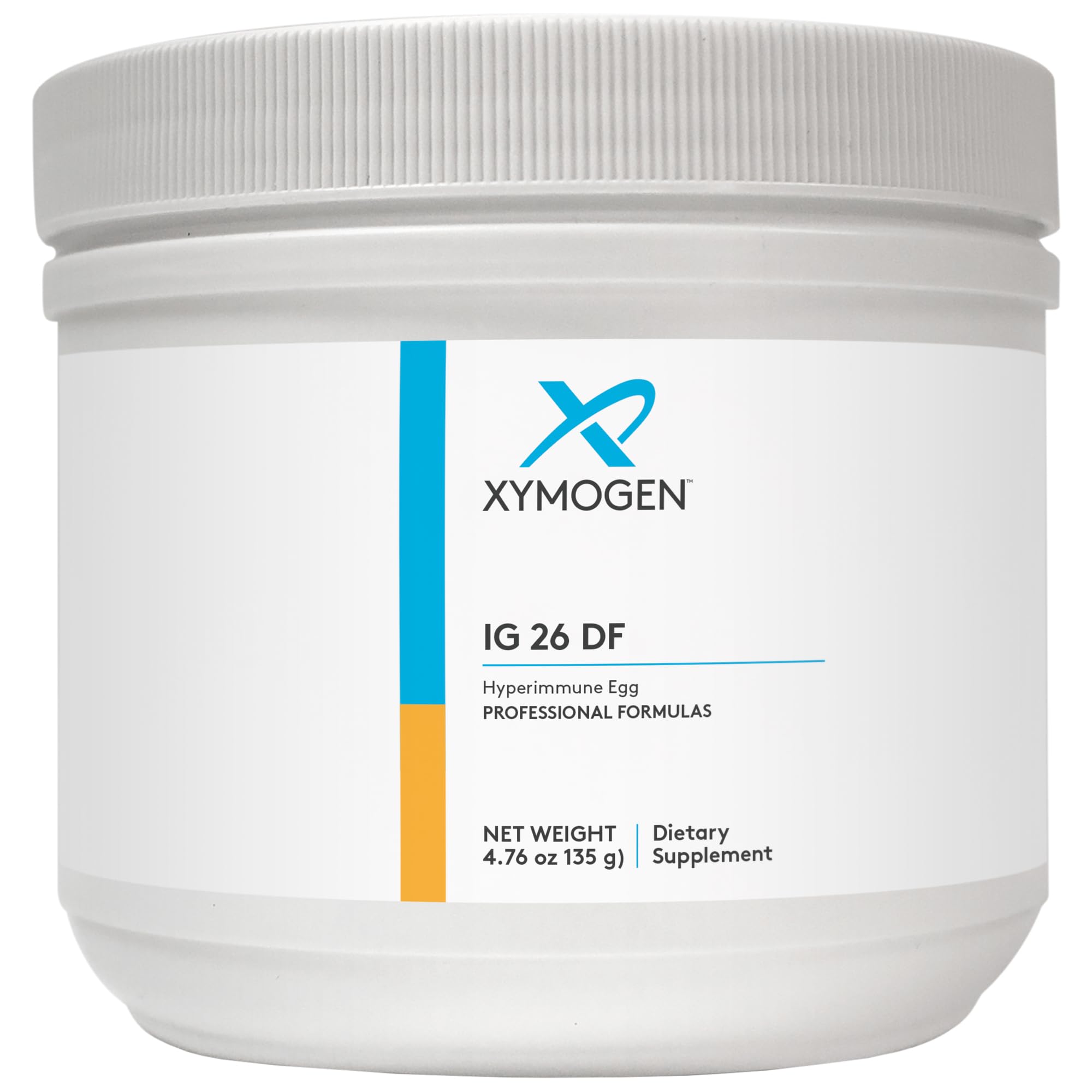 XYMOGEN IG 26 DF Powder vanilla flavor tub front view