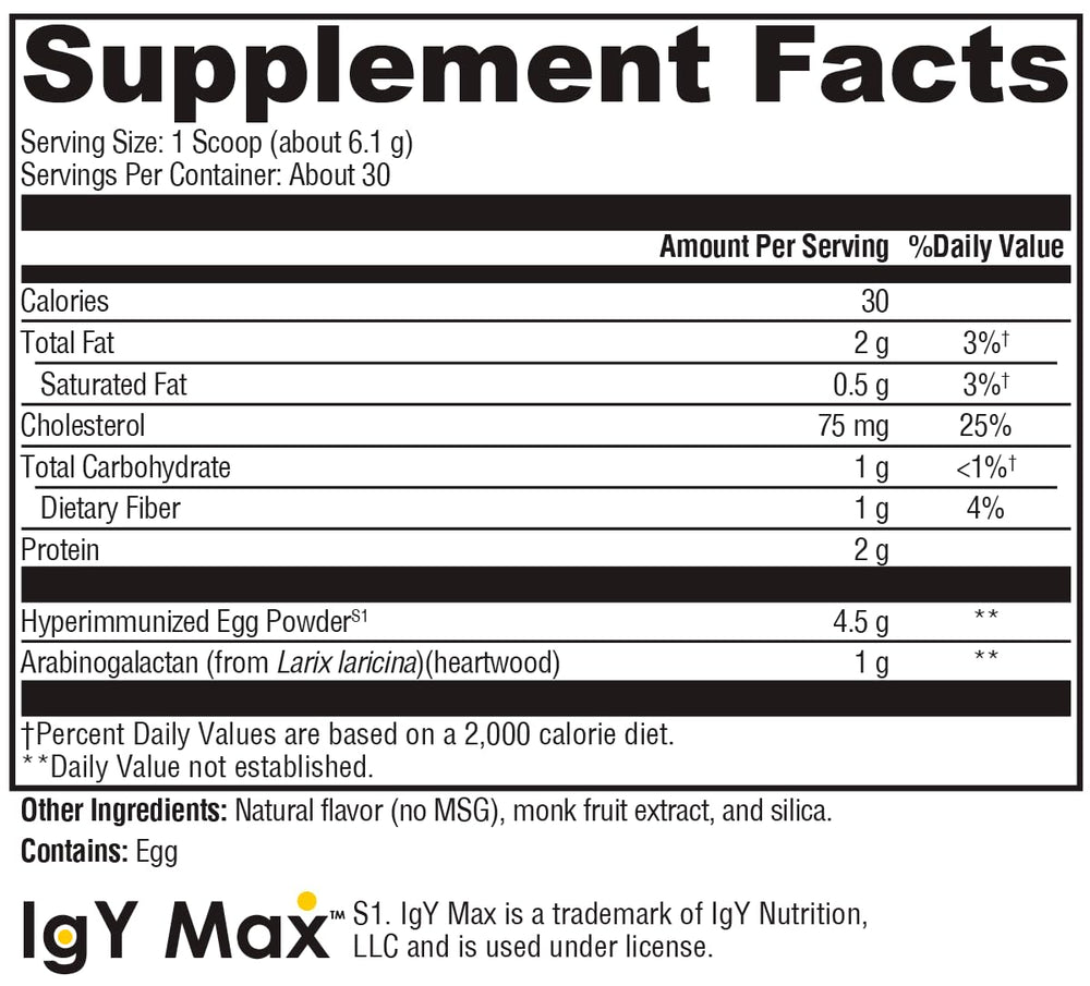 Icons showing free from gluten, dairy, soy, GMOs