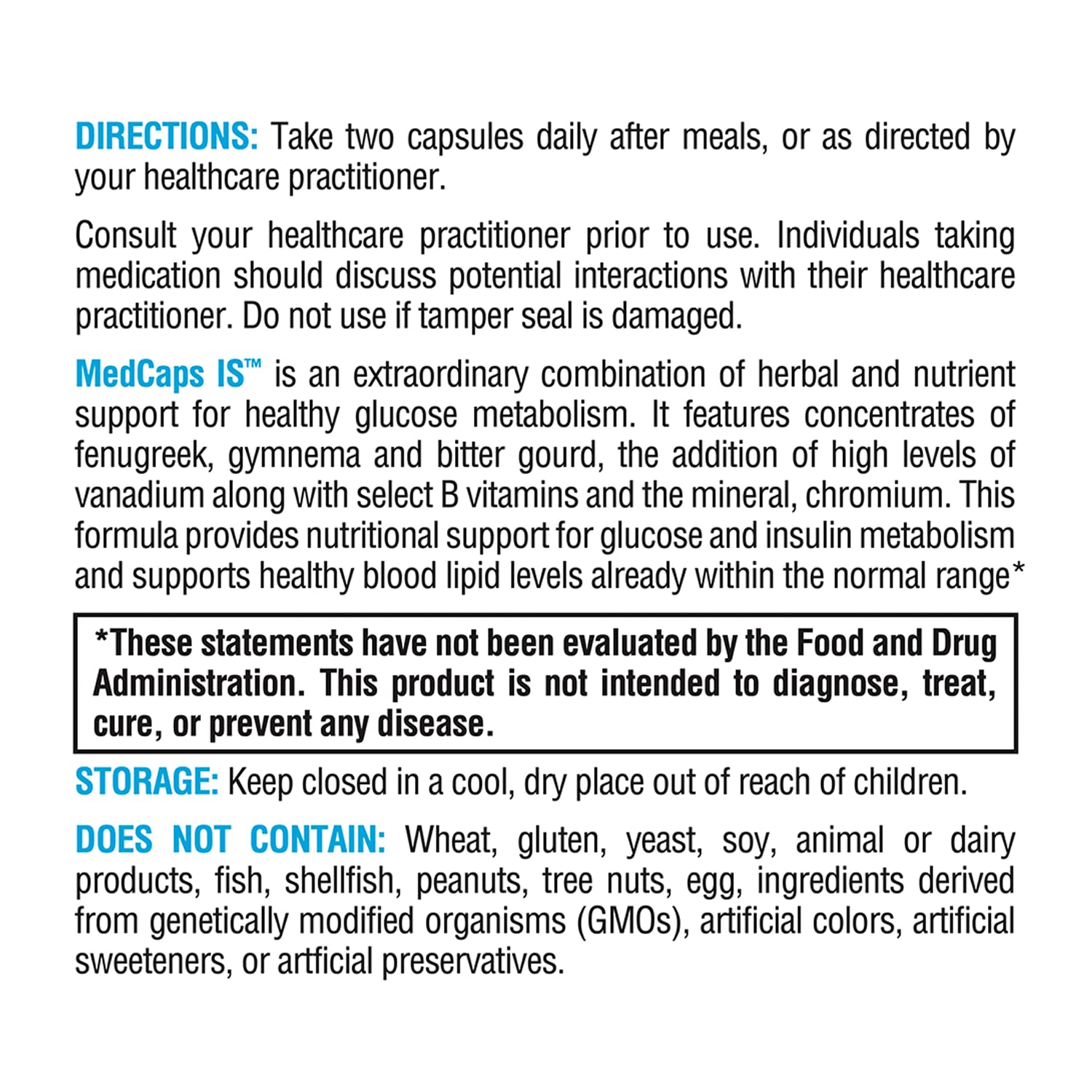 Vanadium and nutrient blend icon for MedCaps