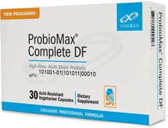 XYMOGEN ProbioMax Complete 45B bottle label – 45 Billion CFU per dose