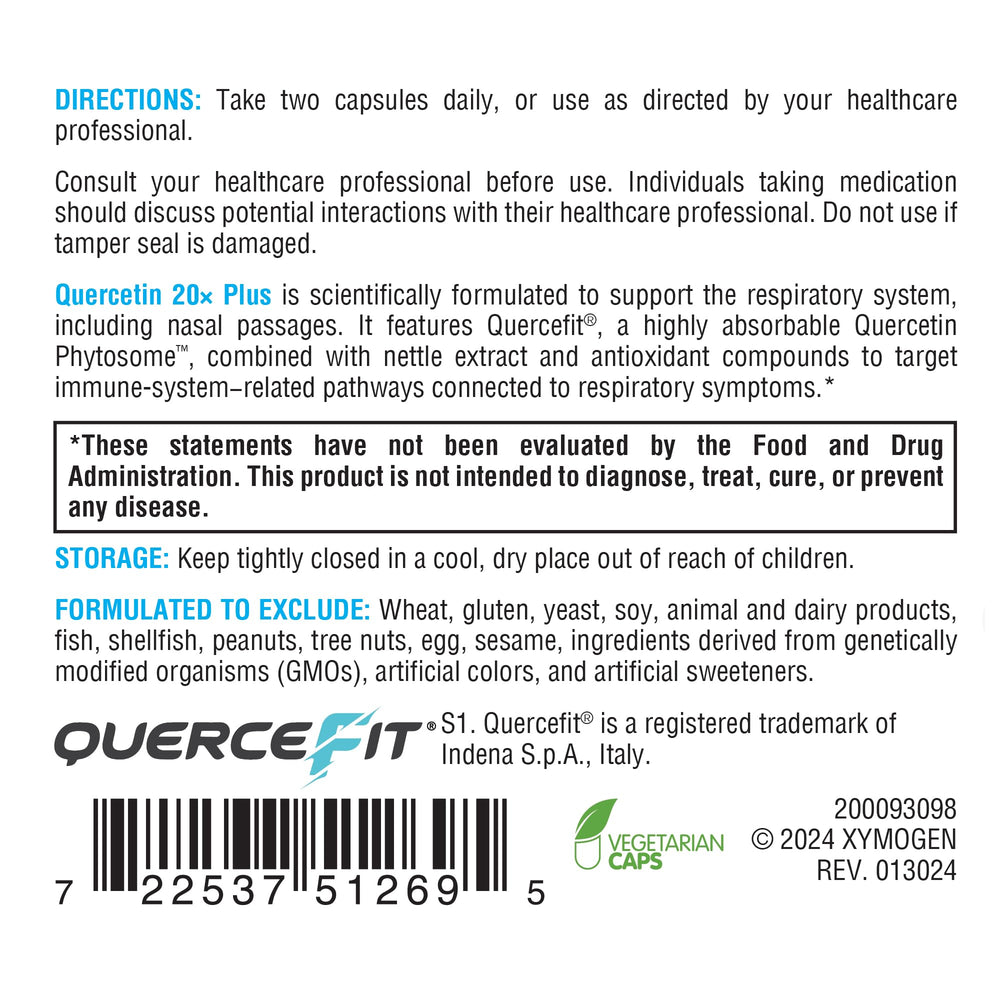 N-acetyl-L-cysteine ingredient image for Quercetin 20x Plus