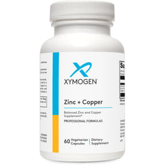 XYMOGEN Zinc+Copper 60-count bottle label