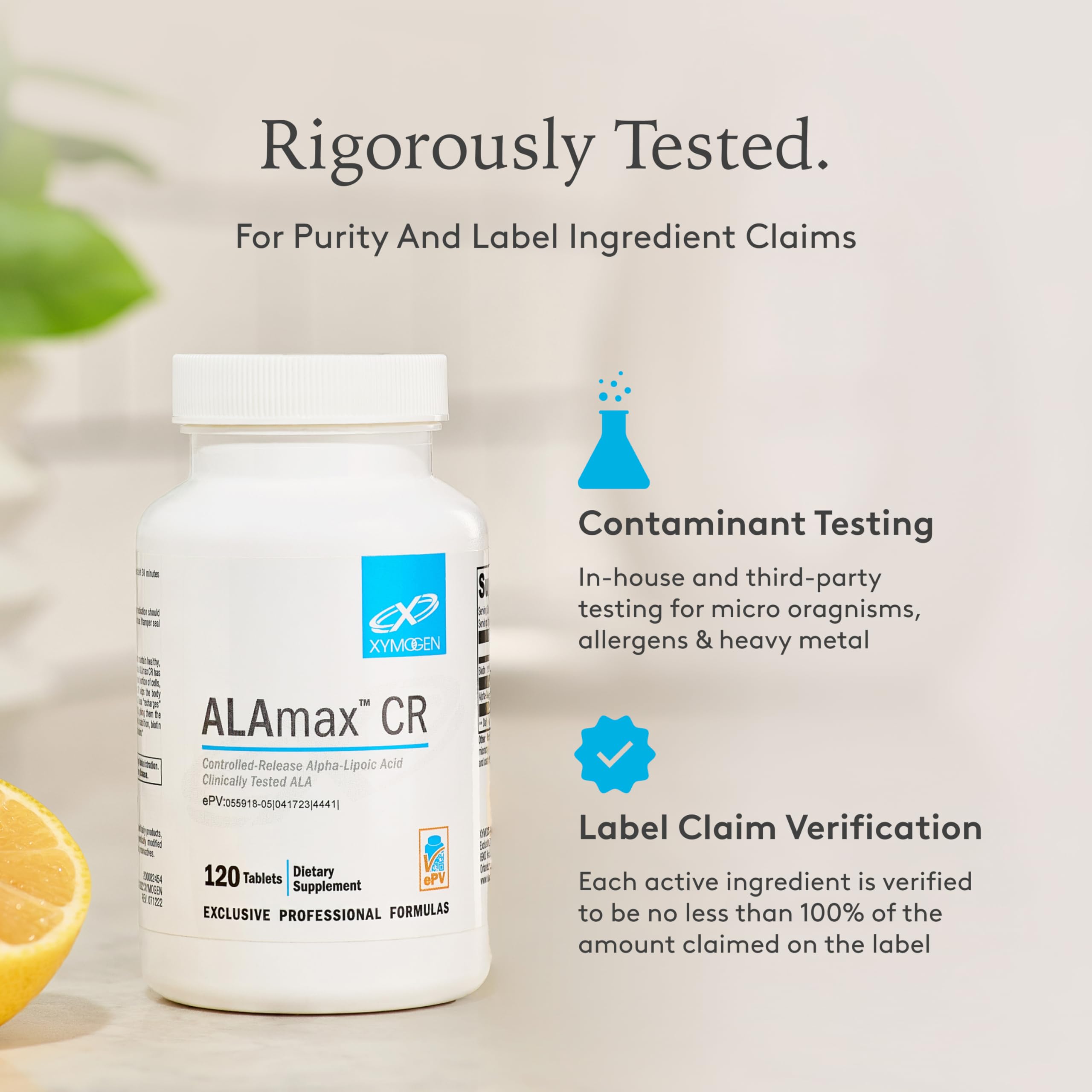 Allergen-free and GMO-free certification on packaging