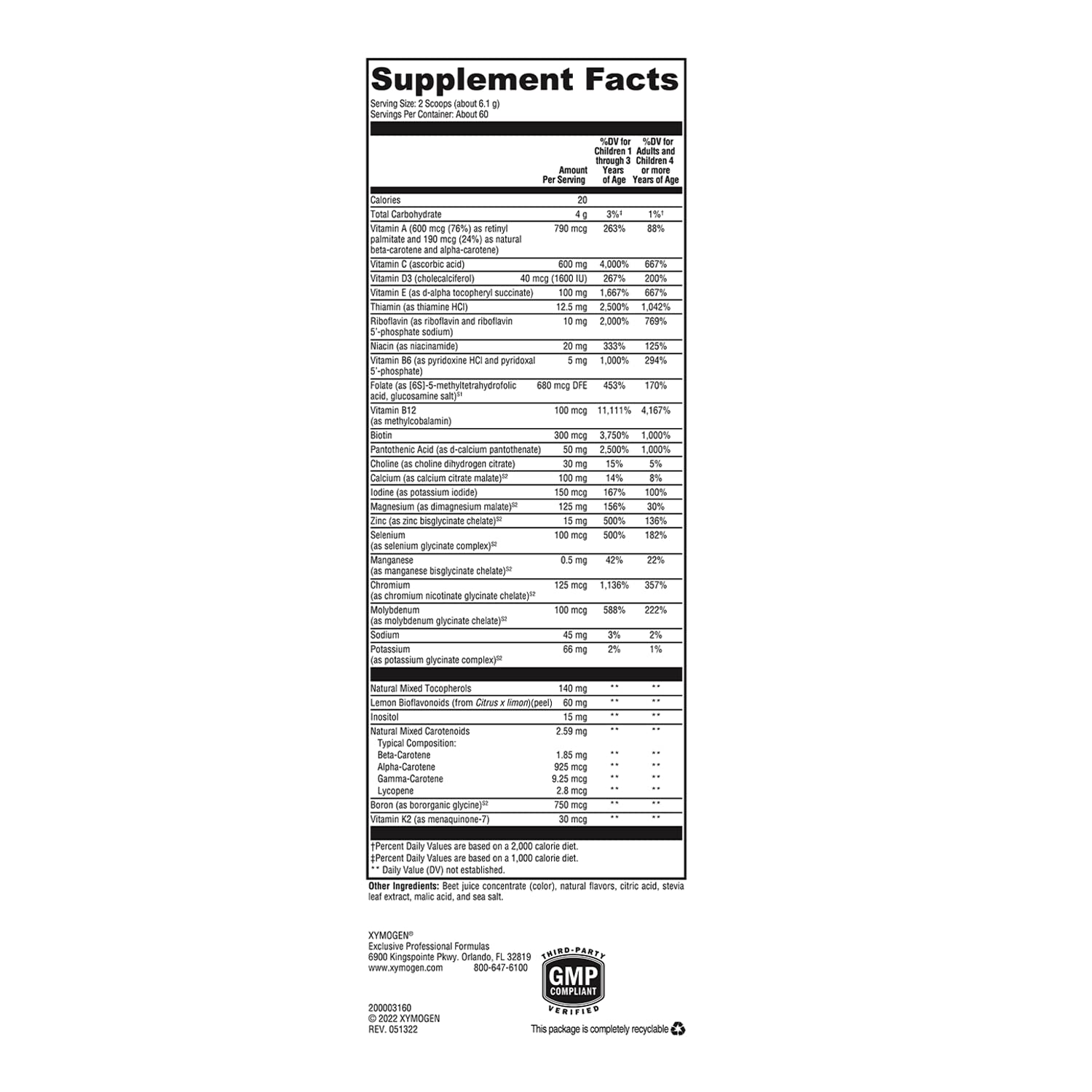 Icons indicating allergen-free formulation (no common allergens)