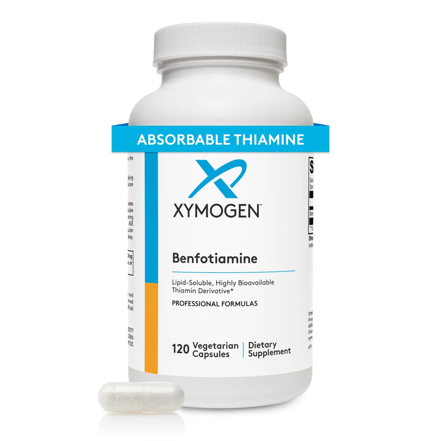 XYMOGEN Benfotiamine 300mg bottle front label