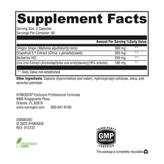 Berberine with Oregon Grape Root ingredients graphic