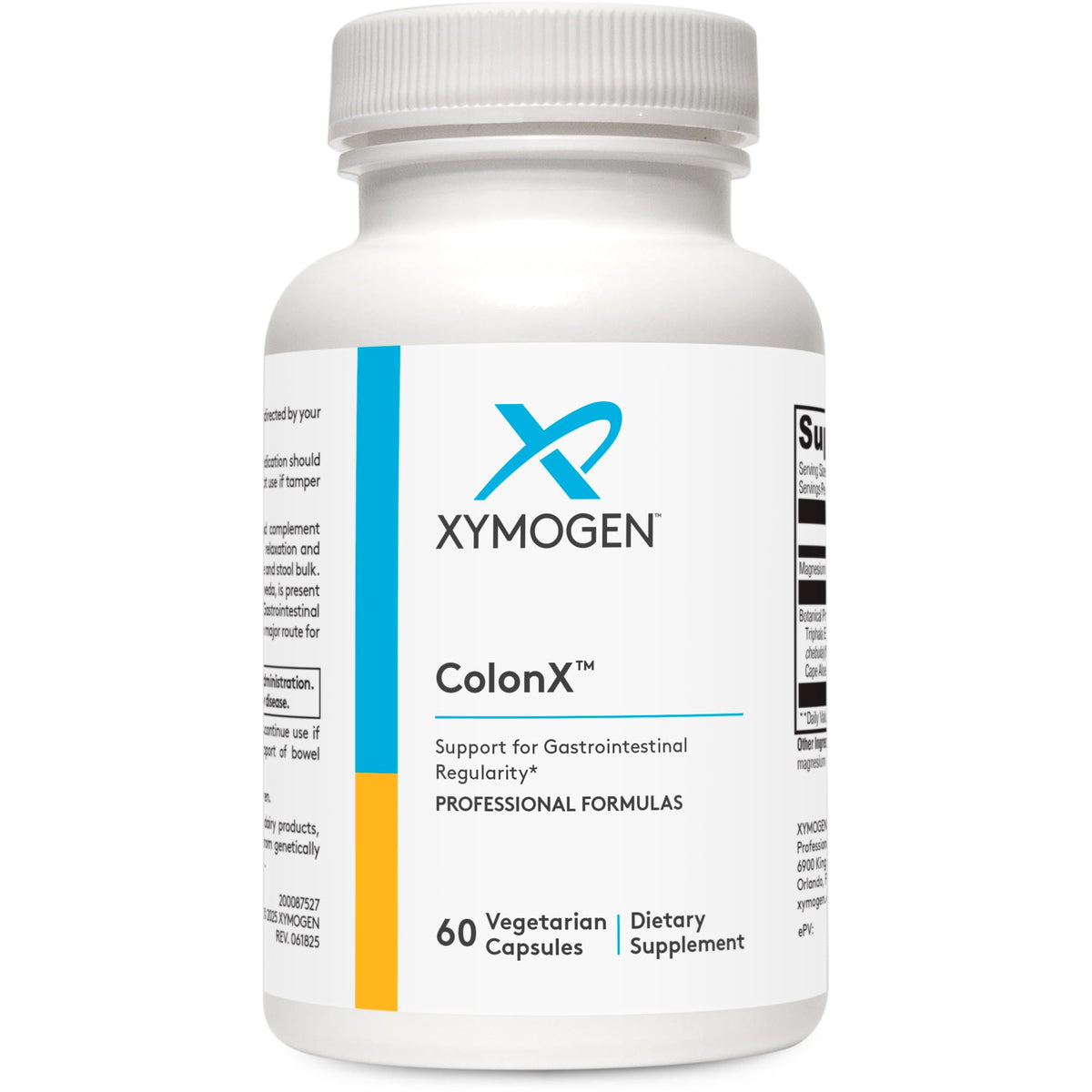 XYMOGEN ColonX bottle with capsules