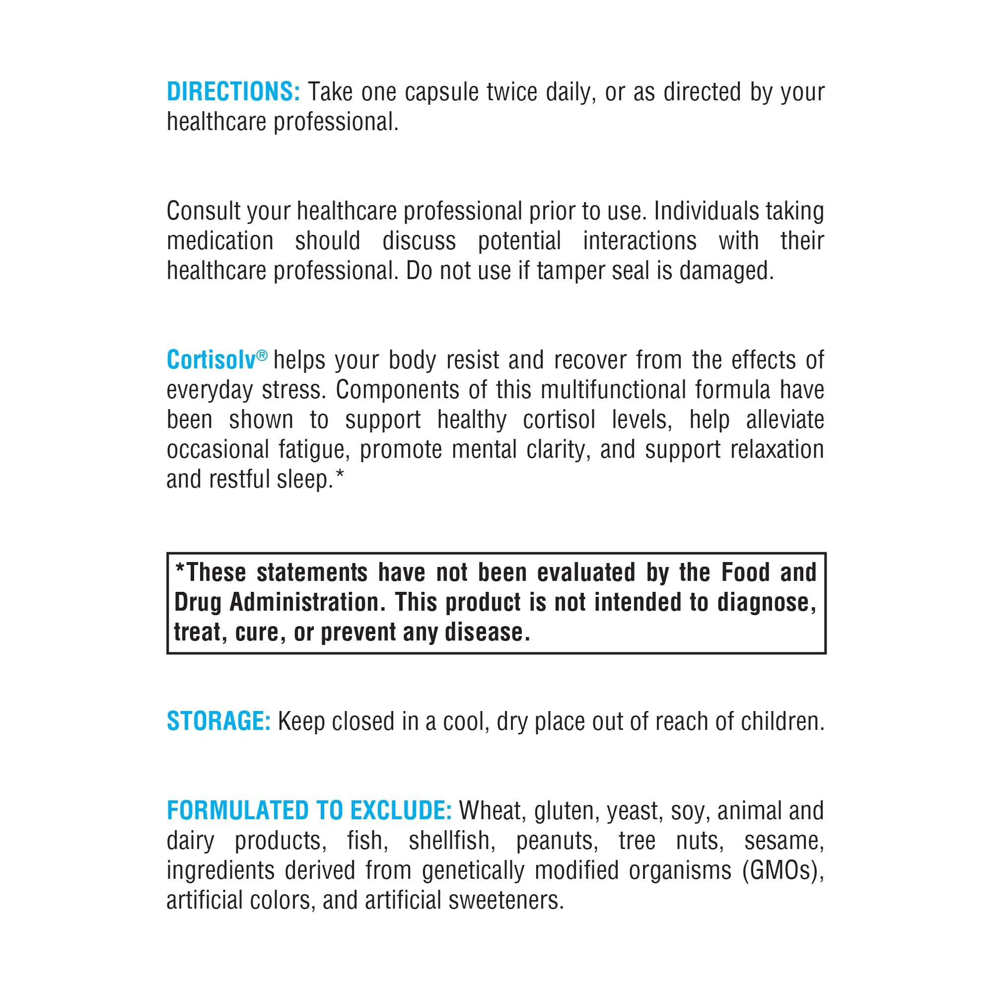Close-up of Cortisolv capsules